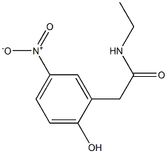 N-ETHYL-2-HYDROXY-5-NITROBENZENETHANAMIDE 结构式