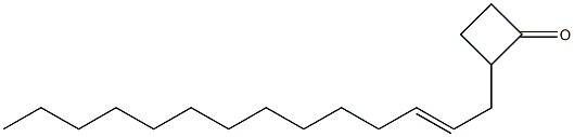 2-TETRADECENYLCYCLOBUTANONE 结构式