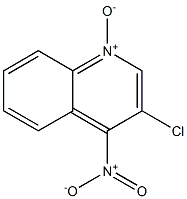 QUINOLINE,3-CHLORO-4-NITRO-,1-OXIDE 结构式