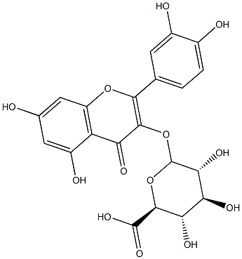 QUERCETIN-3-GLUCURONIDE 结构式