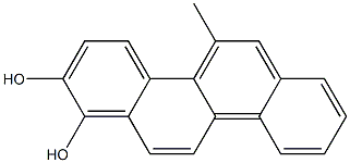 5-METHYLCHRYSENE-1,2-DIOL 结构式