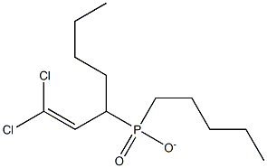 2,2-DICHLOROVINYLDI-N-PENTYLPHOSPHINATE 结构式