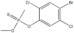 O-(2,5-DICHLORO-4-BROMOPHENYL)O-METHYLMETHYLPHOSPHONOTHIONATE 结构式
