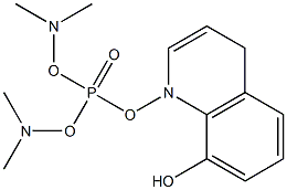 BIS-DIMETHYLAMIO-8-HYDROXY-QUINOLYLPHOSPHATE 结构式