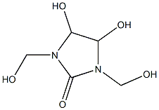 1,3-DIMETHYLOL-4,5-DIHYDROXY-2-IMIDAZOLIDINONE 结构式