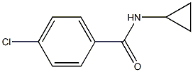 N-CYCLOPROPYL-PARA-CHLOROBENZAMIDE 结构式