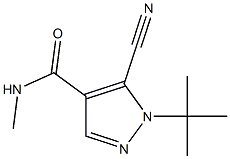 5-CYANO-1-(1,1-DIMETHYLETHYL)-N-METHYL-1H-PYRAZOLE-4-CARBOXAMIDE 结构式