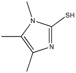 2-MERCAPTO-1,4,5-TRIMETHYLIMIDAZOLE 结构式