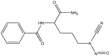 CYANAMIDE,N-(4-BENZAMIDO-4-CARBAMOYLBUTYL)-N-NITROSO 结构式