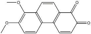 7,8-DIMETHOXY-1,2-PHENANTHRENEQUINONE 结构式