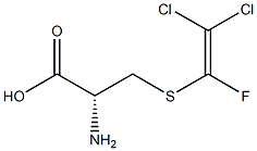 S-(2,2-DICHLORO-1-FLUOROVINYL)-L-CYSTEINE 结构式