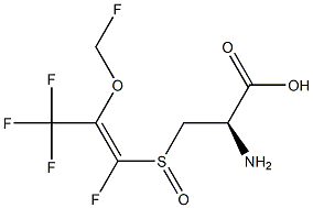 (Z)-S-(1-FLUORO-2-FLUOROMETHOXY-2-(TRIFLUOROMETHYL)VINYL)-L-CYSTEINESULFOXIDE 结构式