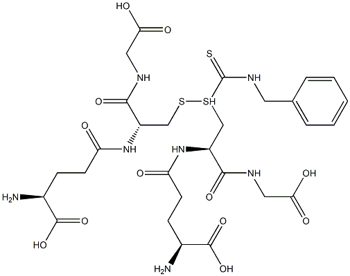 S-(N-BENZYLTHIOCARBAMOYL)GLUTATHIONE 结构式