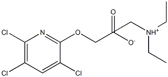 3,5,6-TRICHLORO-2-PYRIDINYLOXYACETICACID,TRIETHYLAMMONIUM 结构式