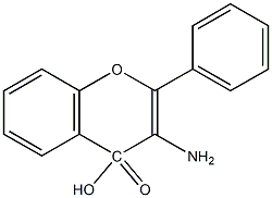 3AMINO4HYDROXYFLAVONE 结构式