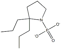 DI-N-PROPYLPYRROLIDINOPHOSPHONATE 结构式