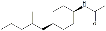 CIS-DL-N-ACETYL-4-(2-METHYLPENTYL)-CYCLOHEXYLAMINE 结构式