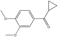 CYCLOPROPYL-3,4-DIMETHOXYPHENYLKETONE 结构式