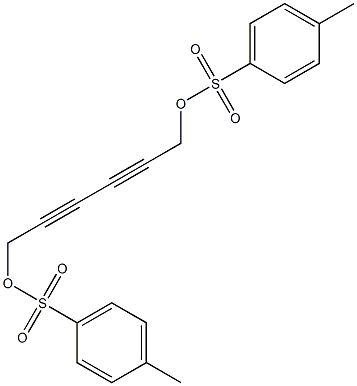 2,4-HEXADIYNE-1,6-DIOL,BIS(4-METHYLBENZENESULPHONATE) 结构式