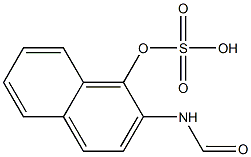 FORMAMIDO-1-NAPHTHYLHYDROGENSULPHATE 结构式