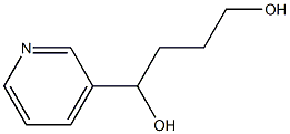 4-(3-PYRIDYL)BUTANE-1,4-DIOL 结构式