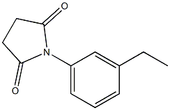 N-(3-ETHYLPHENYL)SUCCINIMIDE 结构式