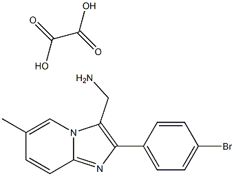 [2-(4-Bromophenyl)-6-methylimidazo[1,2-a]pyridin-3-yl]methylamineoxalicacidsalt 结构式