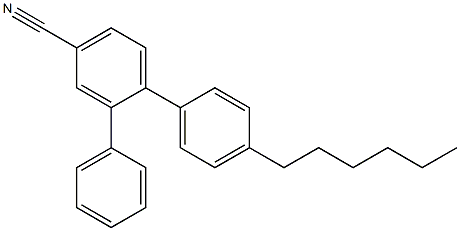 4-Cyano-4'-n-hexylterphenyl 结构式