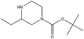 N-Boc-3-ethylpiperazine 结构式