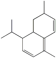 1,6-dimethyl-4-propan-2-yl-4,4a,5,6-tetrahydronaphthalene 结构式