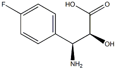 (2S,3S)-3-Amino-3-(4-fluoro-phenyl)-2-hydroxy-propanoic acid 结构式