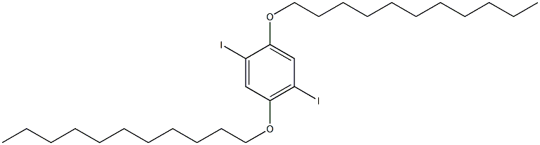 1,4-DIIODO-2,5-BIS(UNDECYLOXY)BENZENE 结构式