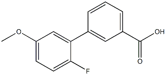 3-(2-Fluoro-5-methoxyphenyl)benzoic acid 结构式