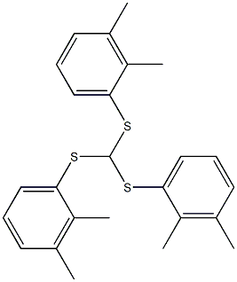 tris(2,3-dimethylphenylthio)methane 结构式