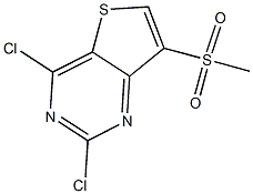 2,4-Dichloro-7-methanesulfonyl-thieno[3,2-d]pyrimidine 结构式