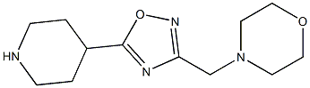 4-(5-Piperidin-4-yl-[1,2,4]oxadiazol-3-ylmethyl)-morpholine 结构式
