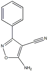 5-Amino-3-phenyl-isoxazole-4-carbonitrile 结构式