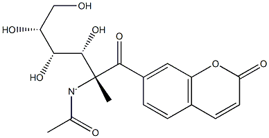 Methylumbelliferyl-n-acetyl- -D-glucosaminide 结构式