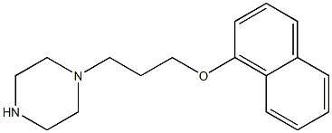 1-(Naphthalen-1-yloxy)-3-piperazin-1-yl-propan 结构式