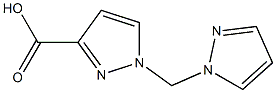 1-Pyrazol-1-ylmethyl-1H-pyrazole-3-carboxylic acid 结构式