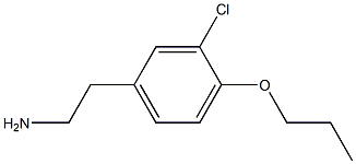 2-(3-Chloro-4-propoxy-phenyl)-ethylamine 结构式