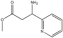 3-Amino-3-pyridin-2-yl-propionic acid methyl ester 结构式