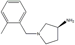 (3S)-1-(2-methylbenzyl)pyrrolidin-3-amine 结构式