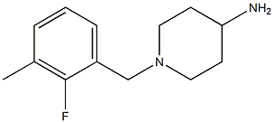 1-(2-fluoro-3-methylbenzyl)piperidin-4-amine 结构式