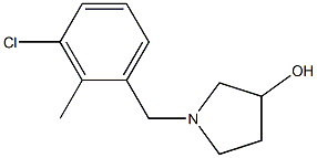 1-(3-chloro-2-methylbenzyl)pyrrolidin-3-ol 结构式