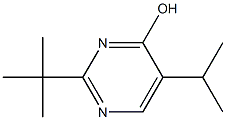 2-tert-butyl-5-(1-methylethyl)pyrimidin-4-ol 结构式