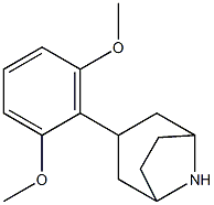 3-(2,6-dimethoxyphenyl)-8-azabicyclo[3.2.1]octane 结构式