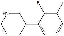 3-(2-fluoro-3-methylphenyl)piperidine 结构式