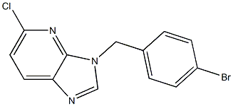 3-(4-bromobenzyl)-5-chloro-3H-imidazo[4,5-b]pyridine 结构式