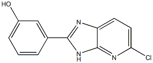 3-(5-chloro-3H-imidazo[4,5-b]pyridin-2-yl)phenol 结构式